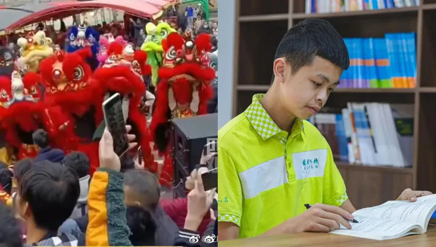 影/萬人空巷！14歲初中生保送北京清大　「本碩博連讀」家鄉敲鑼打鼓狂賀