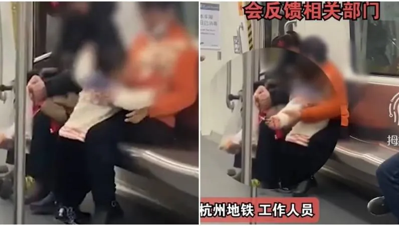 太離譜！地鐵內替小孩點菸　網痛批：上梁不正