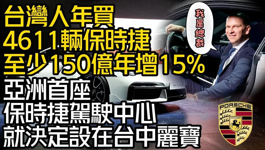 影/【中天車享家】台灣人2022年買走4611輛保時捷！亞洲首座保時捷駕駛中心就決定設在台中麗寶