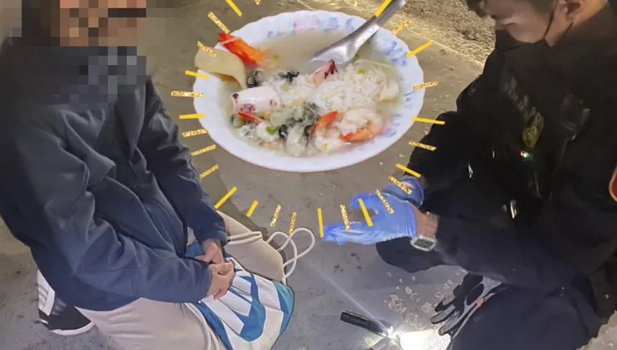 影/為了這碗銷魂鮑魚粥　他不惜暗夜違規迴轉！搜出毒品卻讓他跪地求饒