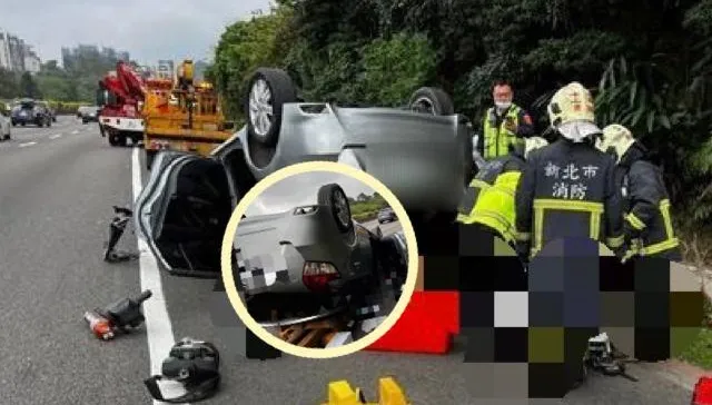 快訊/他在國道3號北上路段開車自撞！「左手變形受困車內」緊急送醫