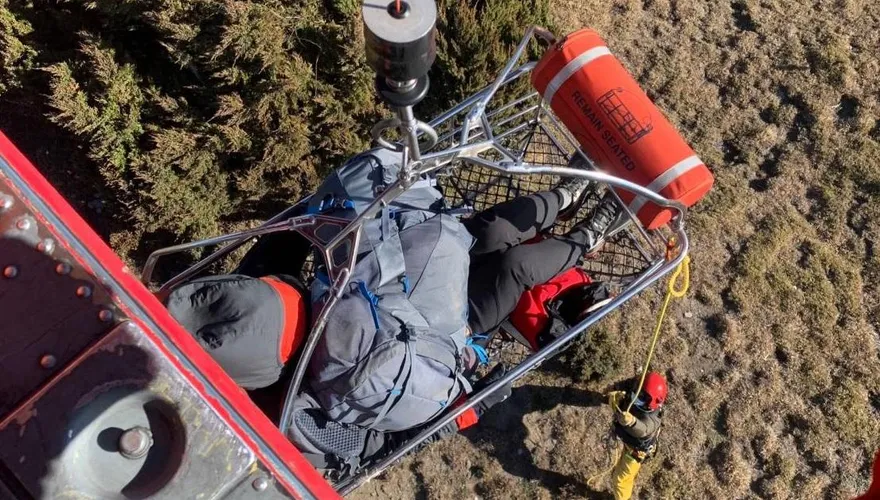 南投三叉營地登山客扭傷！　「出動黑鷹」45mins搞定救援