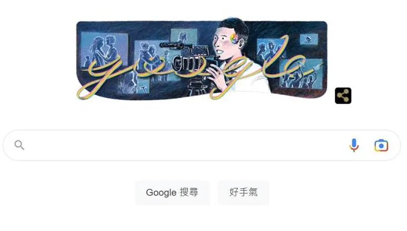 Google首頁致敬導演陳俊志！掌「彩虹攝影機」插畫藏洋蔥