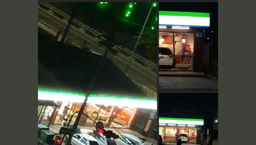 影/高雄女「誤踩油門衝撞超商」！幸無顧客遭殃