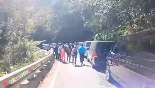 快訊/全線中斷！南橫公路梅山口驚傳落石坍方　旅客受阻待脫困