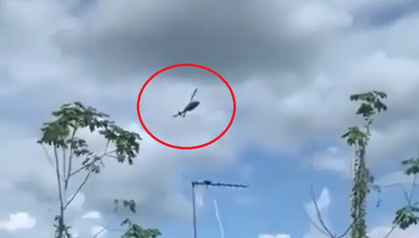 影/「空中瘋狂旋轉」駭人畫面曝！哥倫比亞軍用直升機墜毀4死2傷