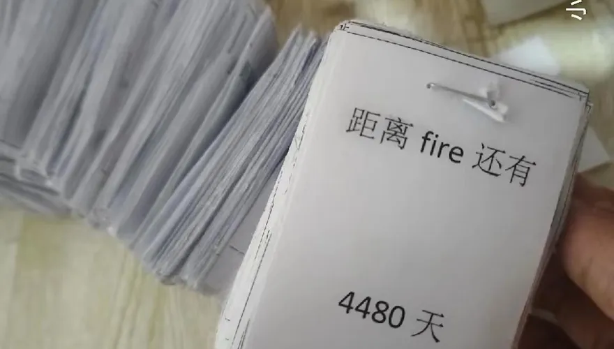 24歲少女自製「4500天」倒數日曆　賺夠「這個數」便退休