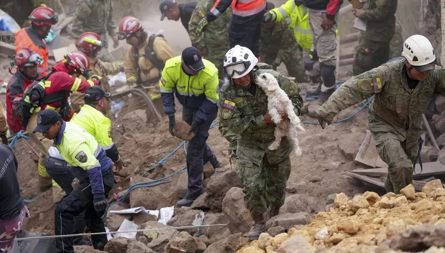 厄瓜多中部暴雨侵襲導致大規模山崩　7人喪生逾60人失蹤