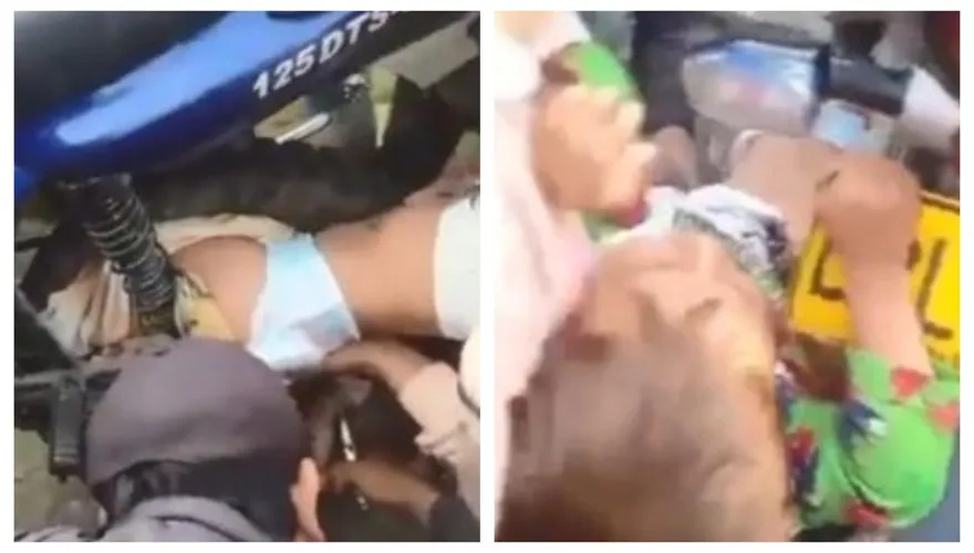 騎車三貼出事啦！2歲嬰「腳捲入車底」驚悚畫面曝　媽幹這件事釀禍