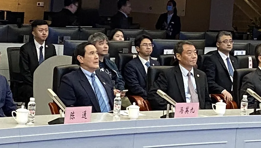 影/馬英九訪陸兩岸破冰　參訪上海浦東城市管理中心　大讚「印象深刻」