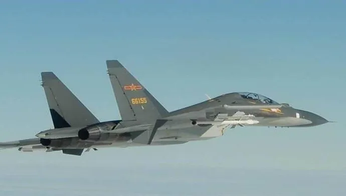 大陸16日在台灣北部設禁航區　今14架次軍機逾越海峽中線