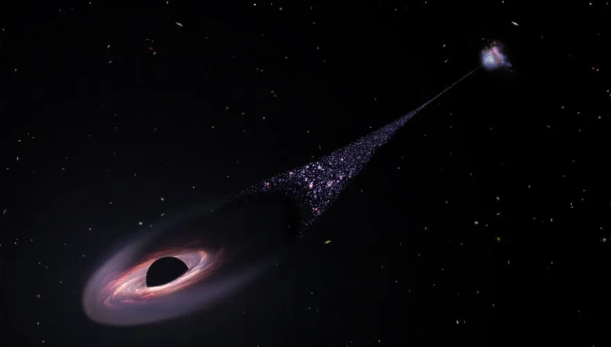 影/首次發現黑洞「狂奔」！運動過程誕生新恆星