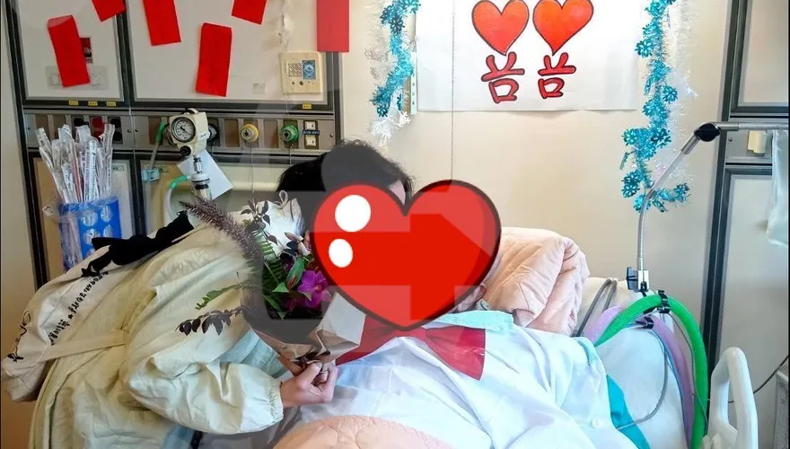 獨家專訪3/爺孫戀被迫劃下句點！李坤城病房插管迎娶林靖恩　「你走了要等我！」盼下輩子再重逢