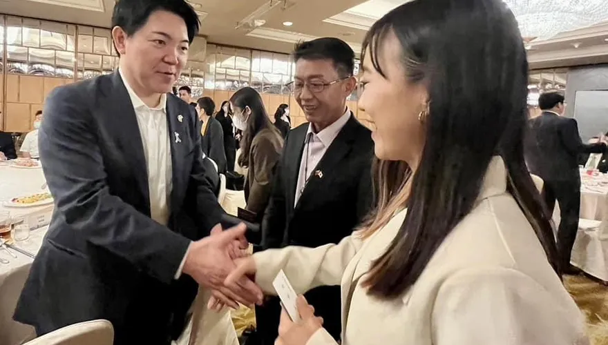 被陳其邁介紹給日本單身男議員　黃捷樂喊：努力促台日友好