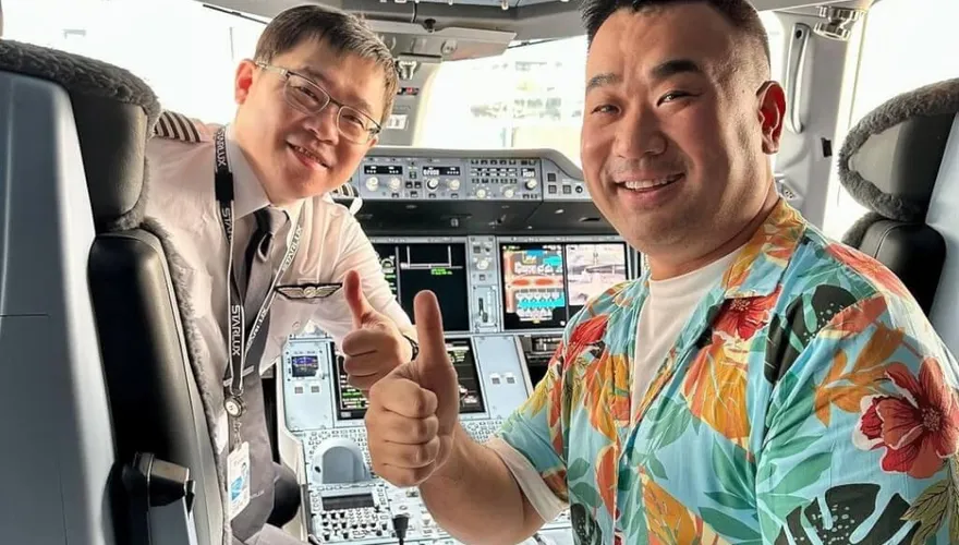 張國煒讓百萬網紅「進駕駛艙」合照　民航局擬開罰星宇航空
