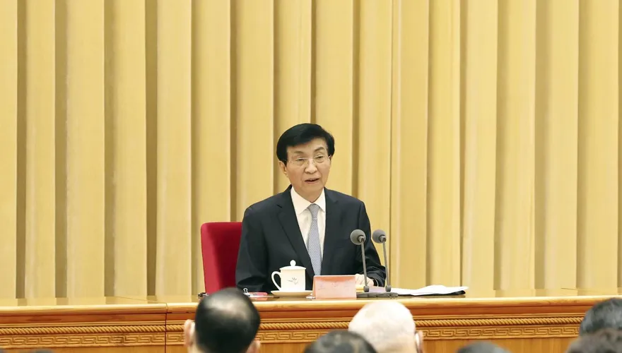 王滬寧出席大陸年度對台工作會議　堅持九二共識、促恢復兩岸交流