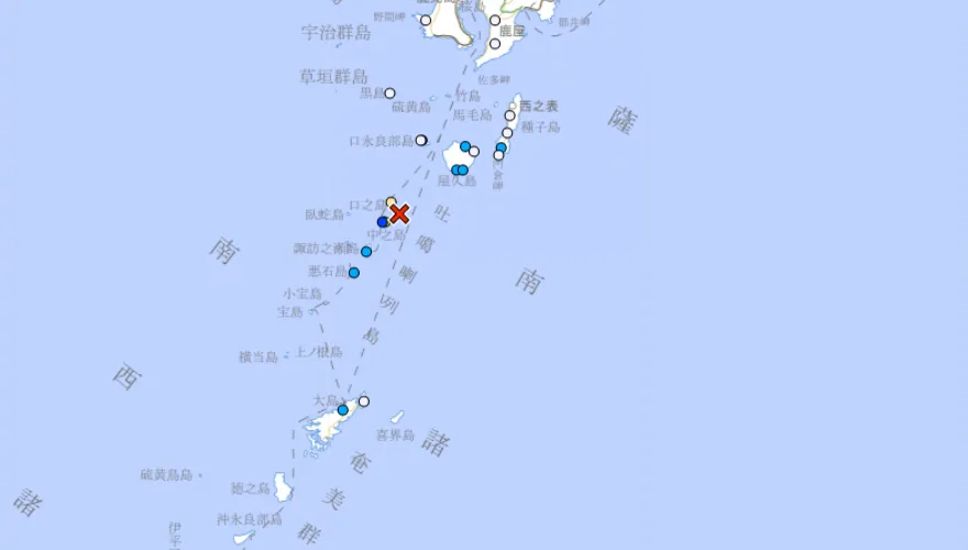 快訊/日本鹿兒島發生規模5.1淺層地震　連搖5波暫無引發海嘯風險