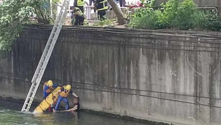 疑與女友吵架不爽！台中男急跳柳川　工人見「有人漂浮」嚇壞