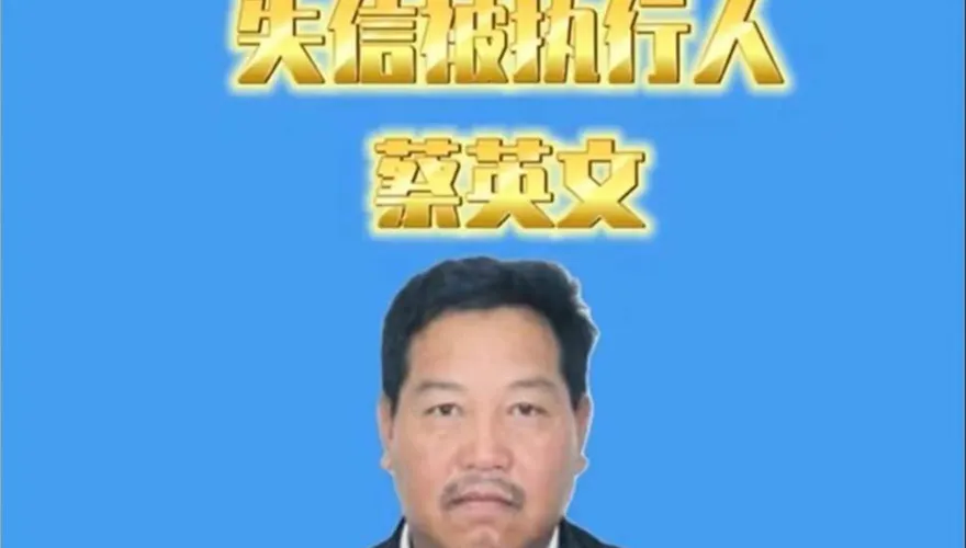 「蔡英文」失信！欠13萬不還被起訴　法院追討對岸老賴