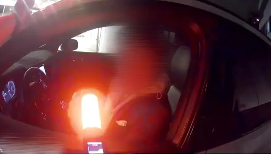 影/酒駕男逆向闖醫院車道！心虛稱只喝1瓶啤酒　遭警上銬送辦