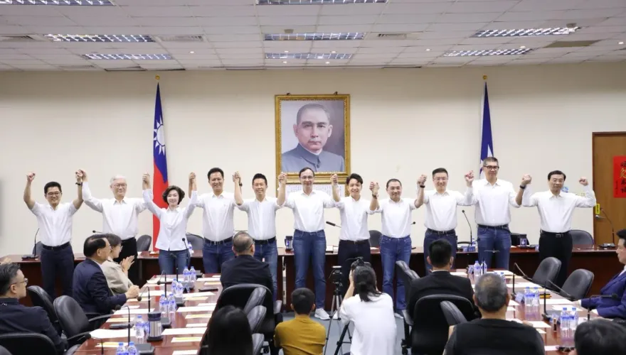 國民黨5立委參選人名單出爐　侯友宜展現團結攜手高呼勝選