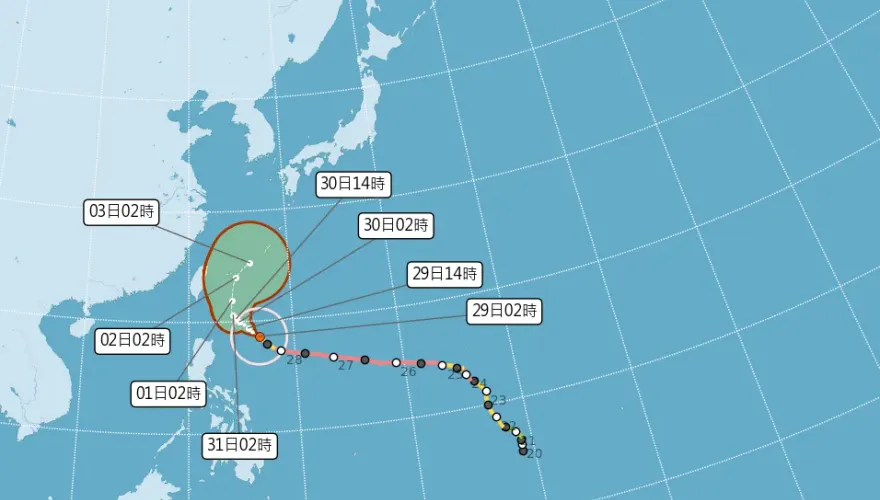瑪娃持續朝台逼近！最快今晚發海警　降雨熱區出爐…周末才放晴