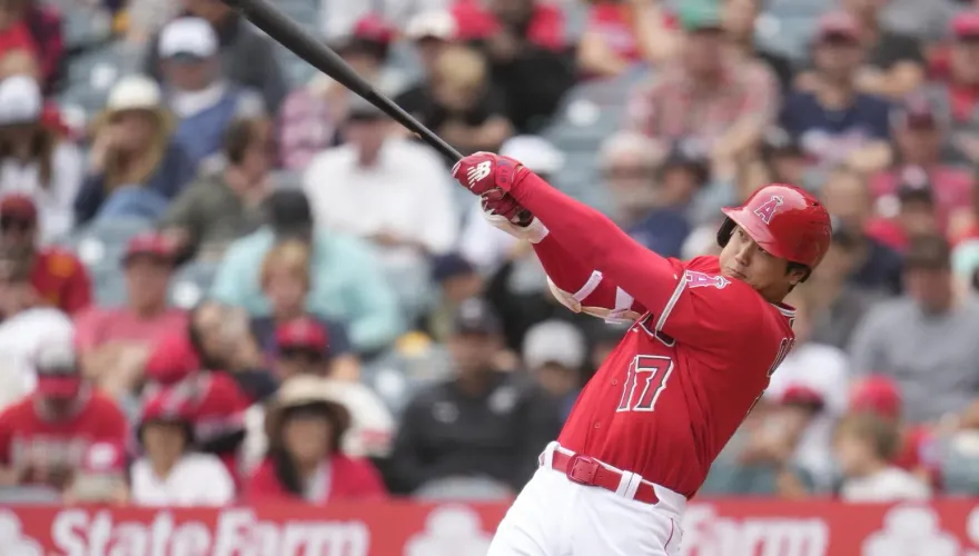 影/換上紅手套敲安！大谷翔平無奈吞3K　天使遭完封3連敗