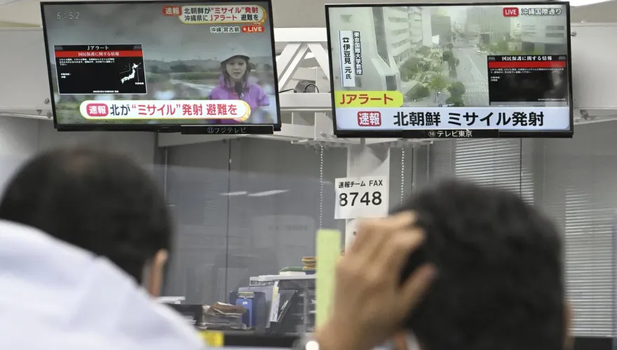 北韓射彈道飛彈！日本發布警報　沖繩警報大響