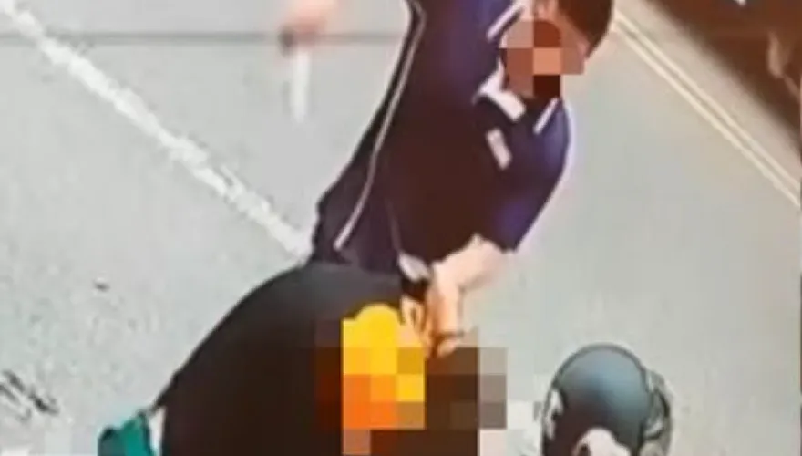 放學遇醉漢襲擊！台中國中生慘遭酒瓶猛K頭　一旁就是警察局