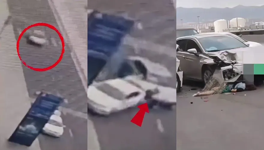 影/打開後車廂拿行李…她下秒「捲入車底」遭撞死　肇事駕駛疑低頭看手機釀禍