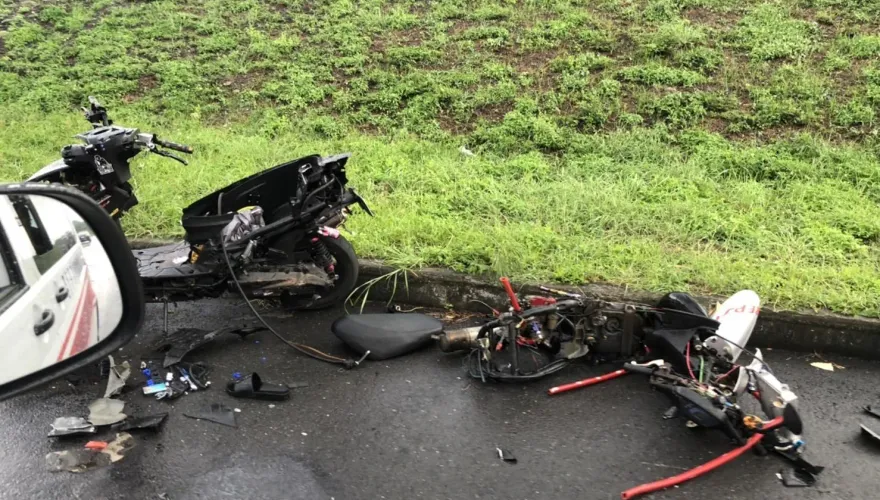 影/屁孩「測機車性能」競速飆車畫面曝光！白煙四起釀2死悲劇