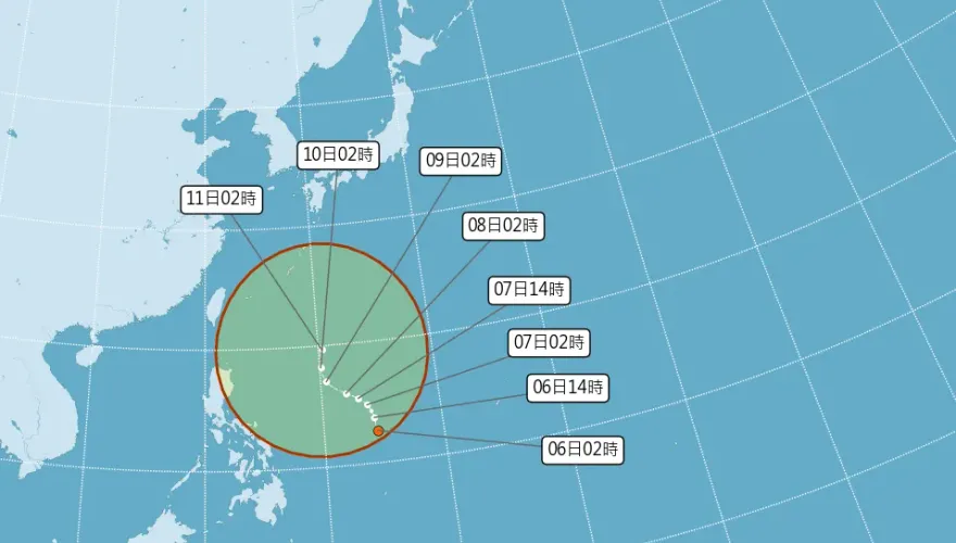 3號颱「谷超」最快生成時間曝！今高溫37度　2地區恐降大雨