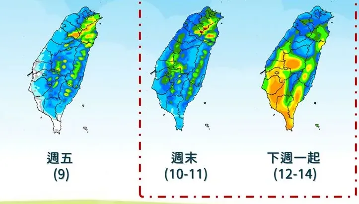 滯留鋒、西南風接力週末起雨天連綿　中南部水庫準備接水灌到滿