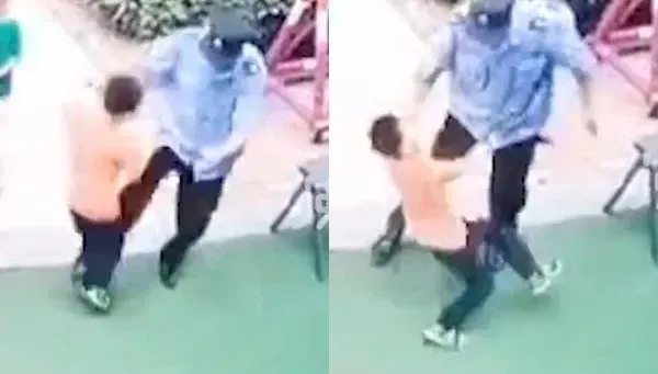 影/6歲童翻牆撿球遭幼兒園保全狂毆　母怒提告：踹了30分鐘！