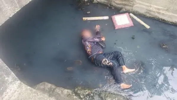 彰化酒駕自撞摔入大排！繼續睡　警消下水叫醒他、命大僅腿斷