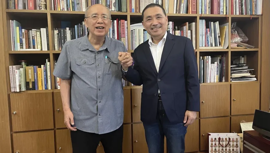 侯友宜尋求整合再次拜會大老　吳伯雄呼籲：藍軍支持者要團結