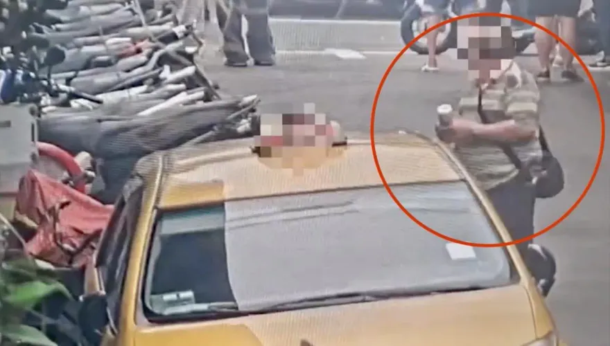 影/腳踏車一夜變色車主傻眼報警　嫌到案辯：美化市容！