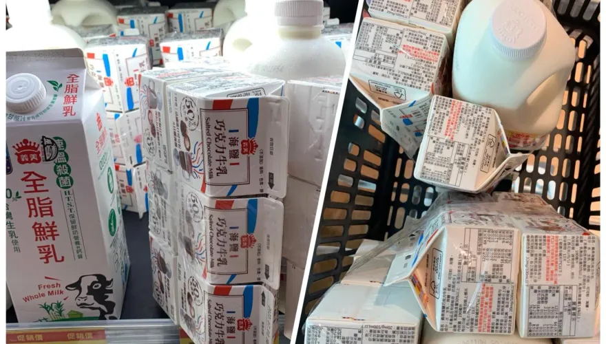 全聯超狂「買1送12」優惠！一瓶奶捆成堆贈品　網掀暴動：背也要背回家