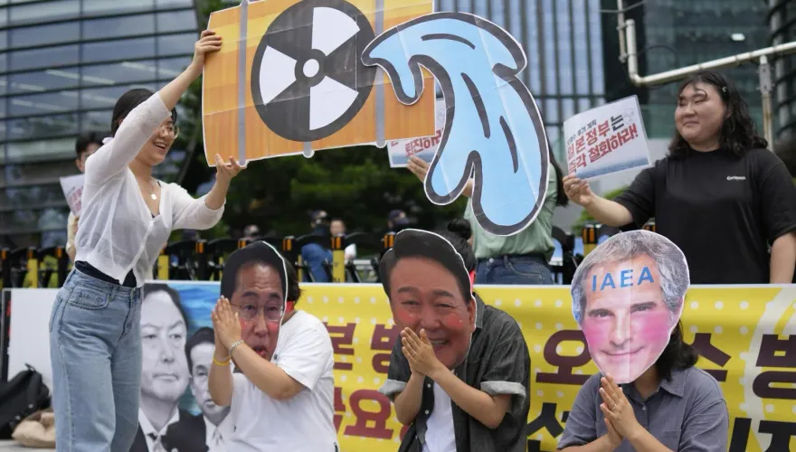 民眾走上街頭抗議排放福島核廢水　南韓官方反民意秀數據稱：符合國際標準