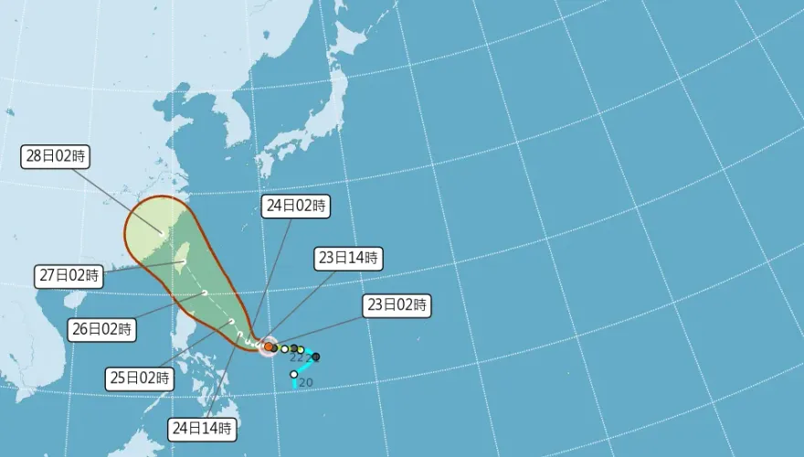 杜蘇芮登陸機率高！氣象專家曝「侵台前達強度巔峰」：防災不可忽視