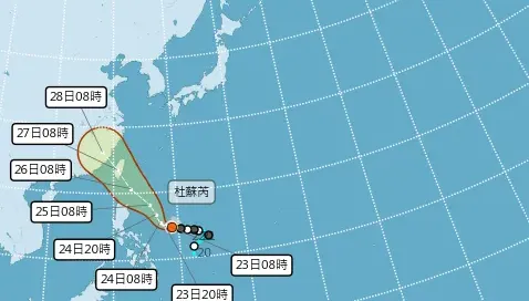 杜蘇芮下周觸陸！「花東」首當其衝...風雨最劇烈　專家曝「這時間」颱風達最強