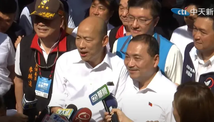 韓國瑜全代會現身力挺侯友宜　前立委預言2024大選結局