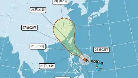 杜蘇芮100%機率侵台！直逼強颱…明起這區開始被雨炸