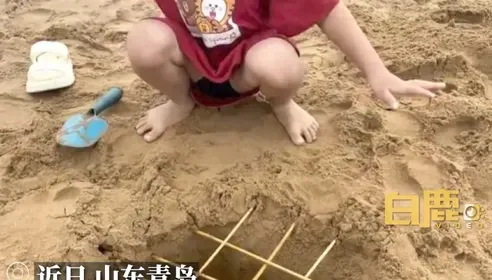 兒在沙灘上做50公分深「竹籤陷阱」　蠢媽發文想炫耀慘遭砲轟秒刪帳號