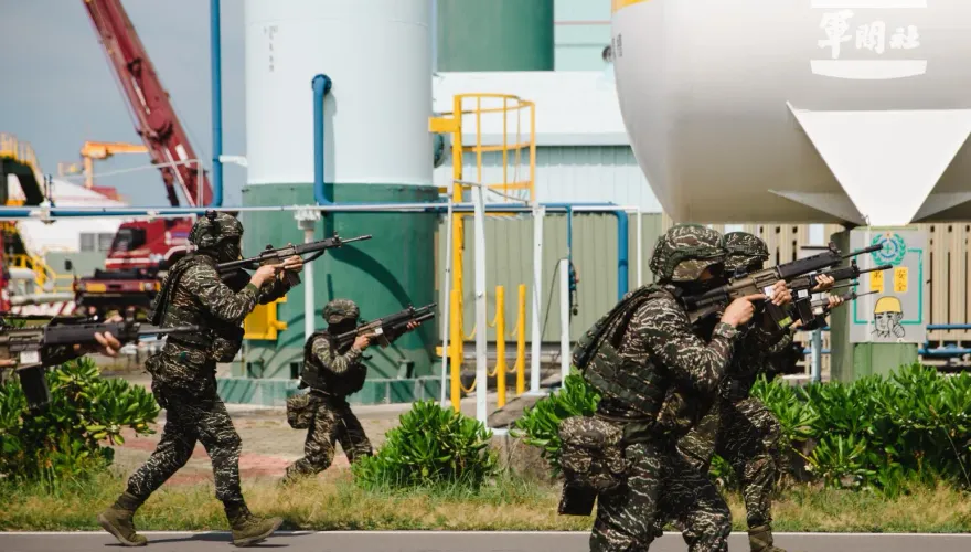 漢光演習/海軍陸戰隊99旅演練關鍵基礎設施防護　結合憲警消驗證全民總力