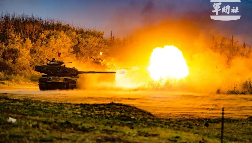 漢光演習/金防部M60A3戰車灘頭集火　精準殲滅登陸敵軍
