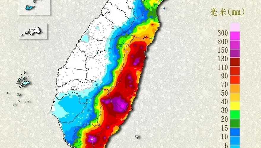 杜蘇芮民生/東部慎防超大豪雨轟炸　屏東泰武累積雨量飆破433毫米