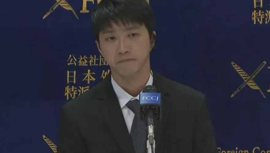 快訊/江宏傑哭了！記者會上默默低頭拭淚　宣布「福原愛輸了」