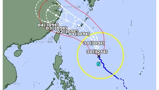 「卡努」放慢速度提早一天轉強颱　日本氣象廳預測2日最接近台灣