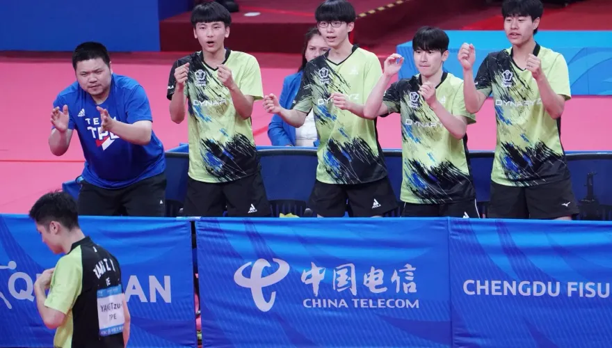 世大運/連6屆獎牌到手！中華桌球男團「乒」下銀牌　直落3敗給地主大陸